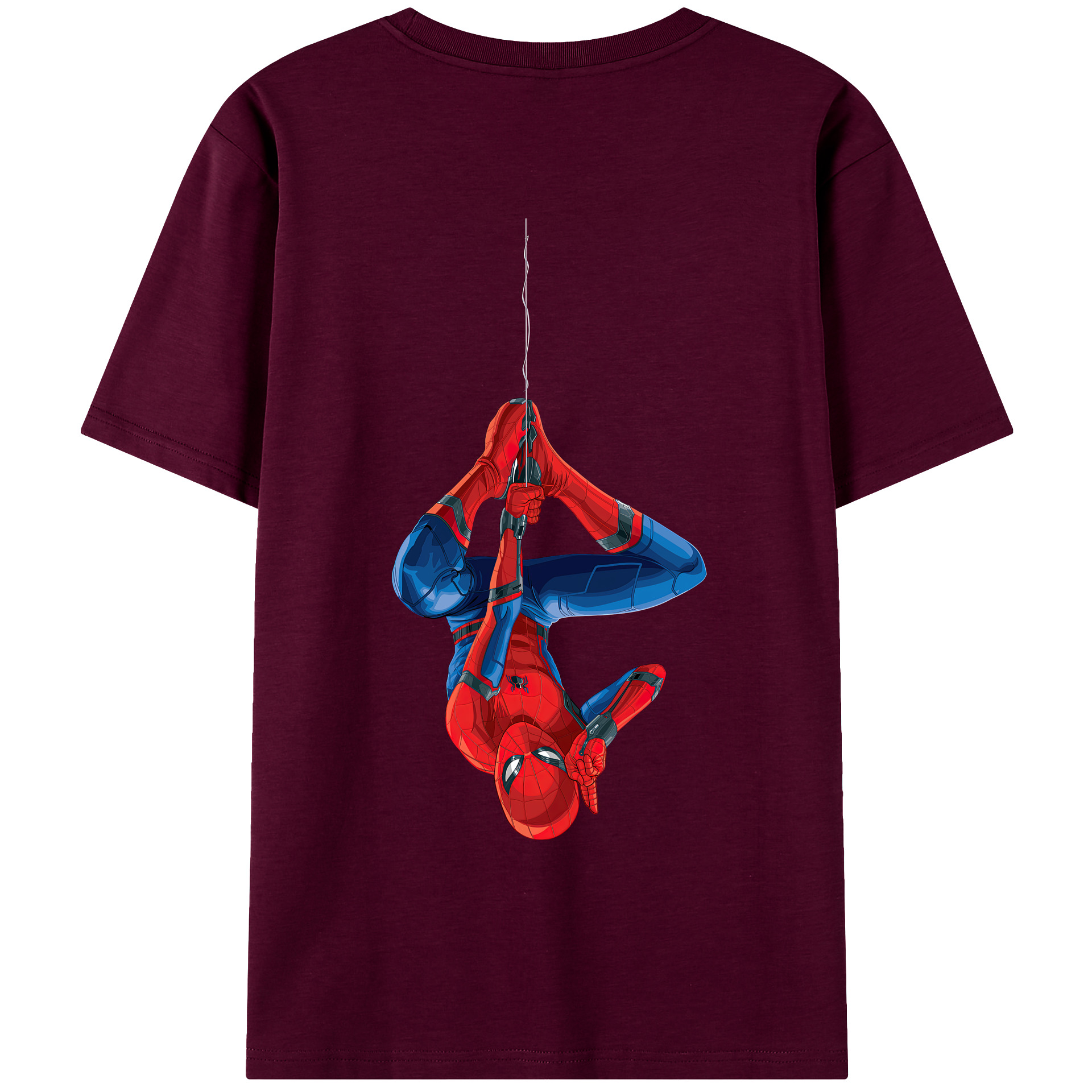 （画像用） Spider Man スパイダーマン レディース半袖Tシャツ(バックプリント)